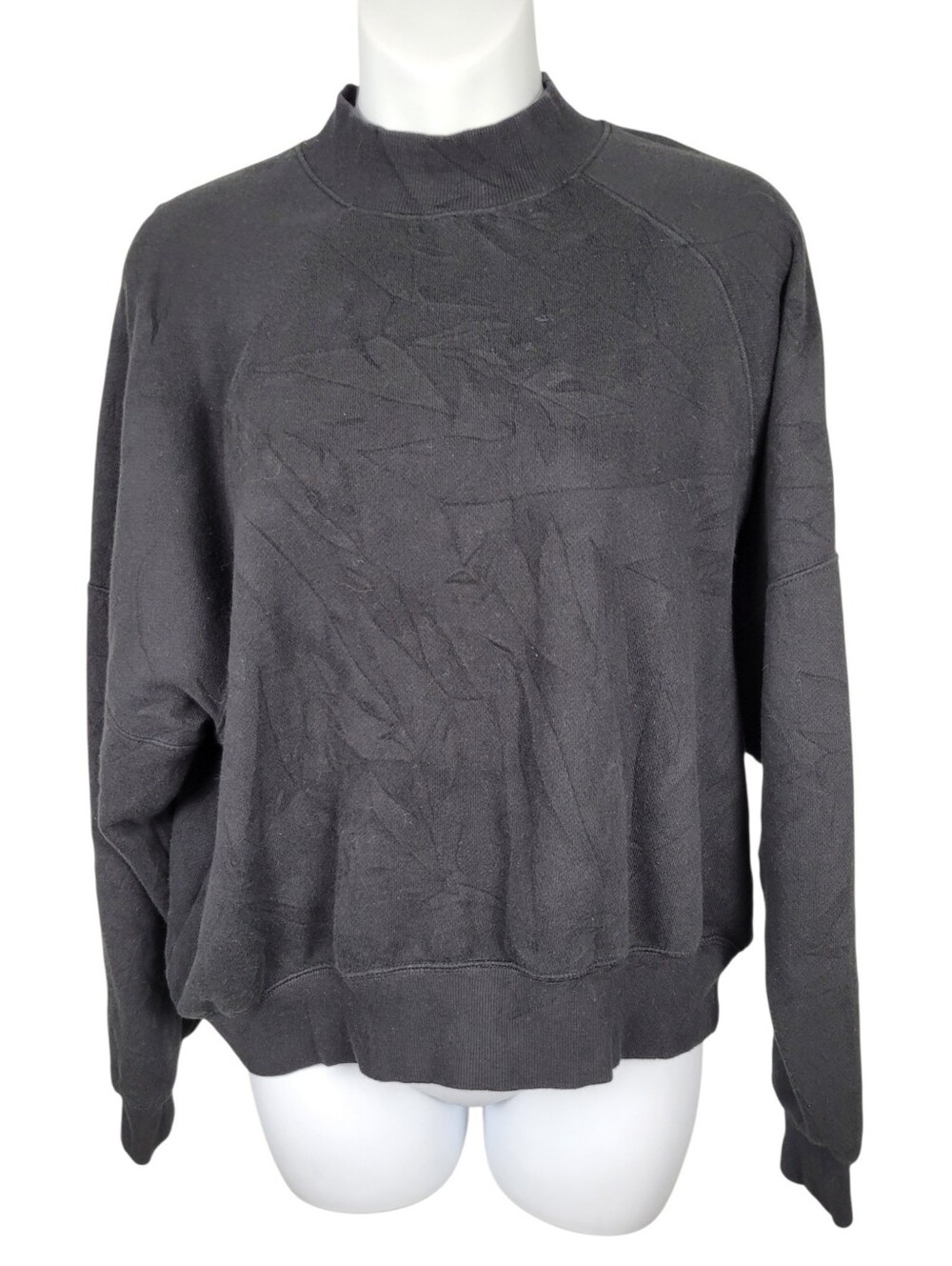 2/$20 PINK Victoria's Secret Black Sweatshirt Top Size: M